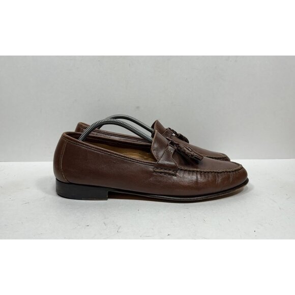 Allen Edmonds Urbino Tassel Loafers Made in Italy Mens Size 11 D Brown Leather - Picture 1 of 8
